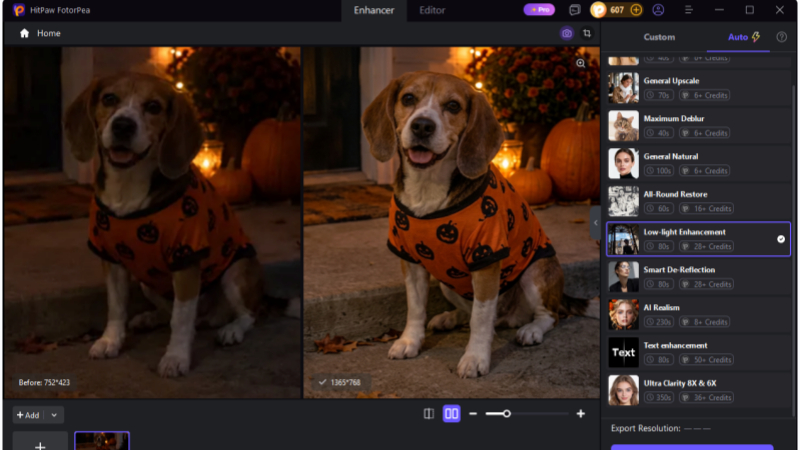 compare and save brighter portrait