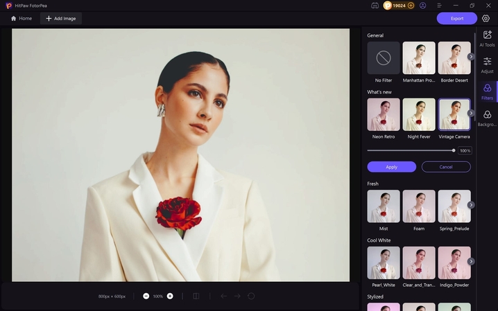 FotorPea에서 폴라로이드 이미지 내보내기