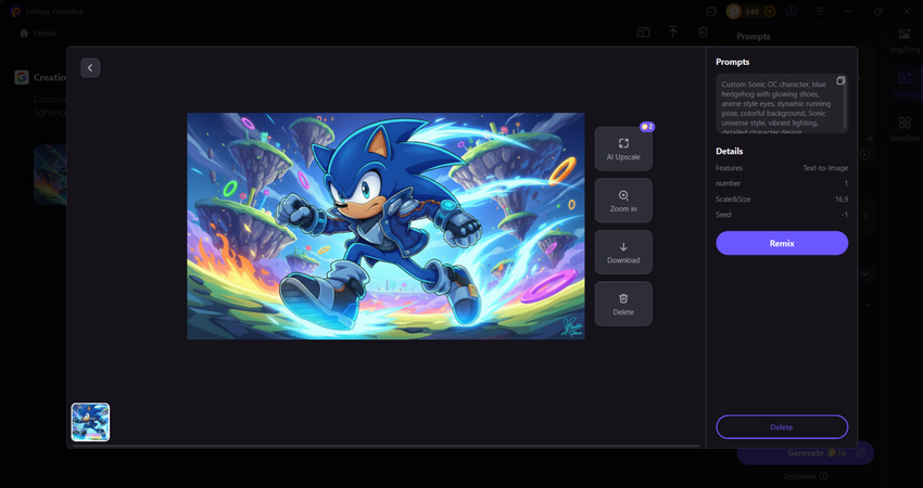 preview and download sonic oc image