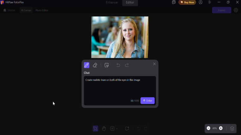 prompt for drawing tears