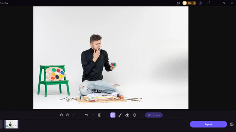 remove proof from picture using hitpaw