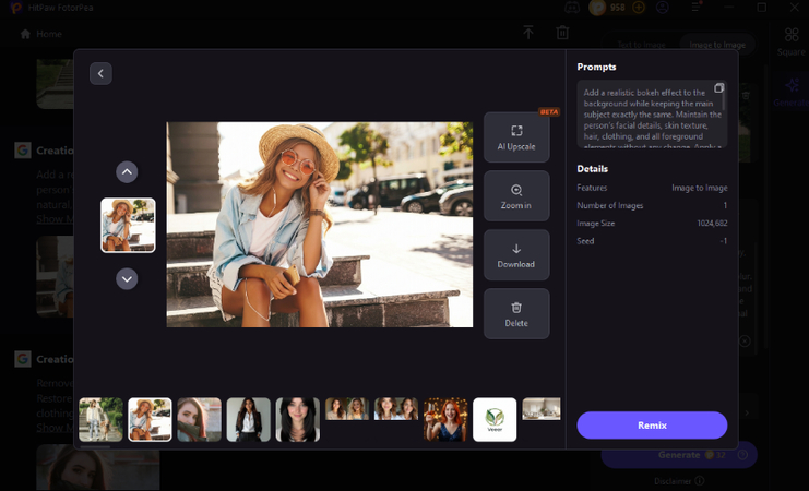 review and refine ai image result