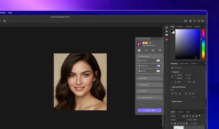 preview and export results in hitpaw fotorpea
