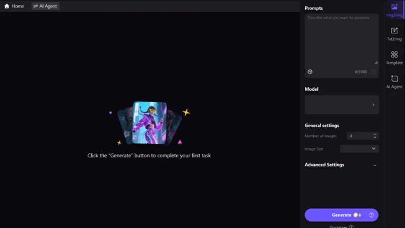 select image to image option for cannes ai photo