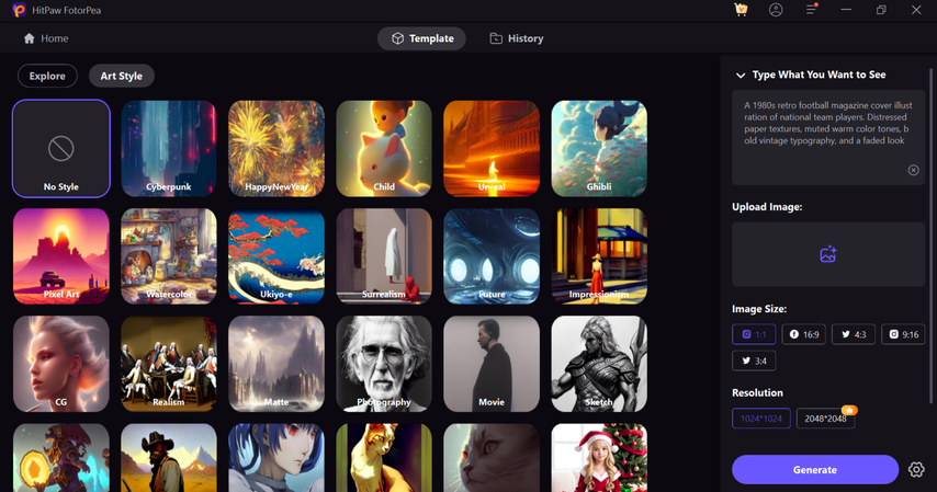 select preferred art style