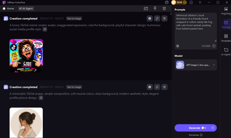 select settings