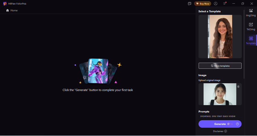 upload your image for transformation