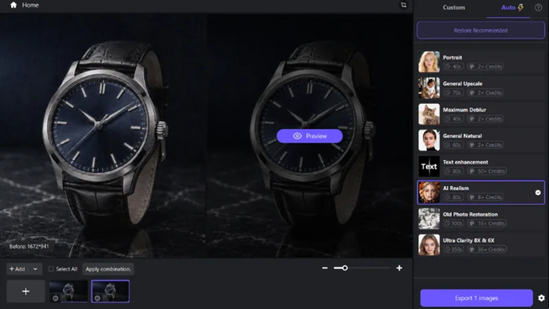 uploading kimi image and choosing ai model