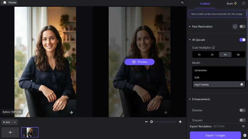 upload a nano banana 2 lite image into hitpaw fotorpea