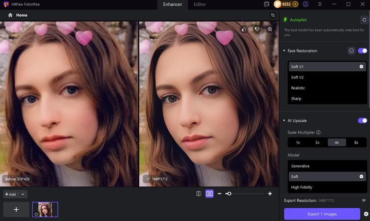 enhance snapchat photo quality