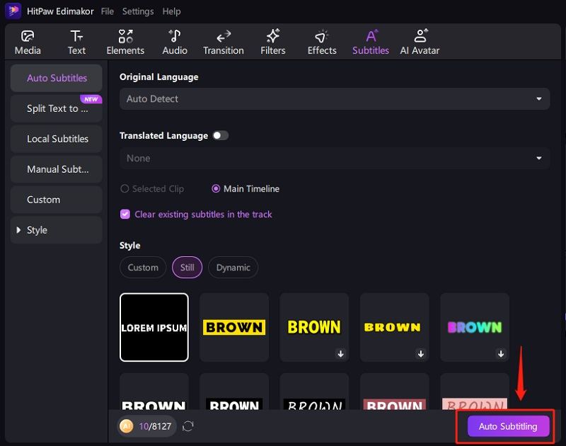 下載 edimakor 自動字幕