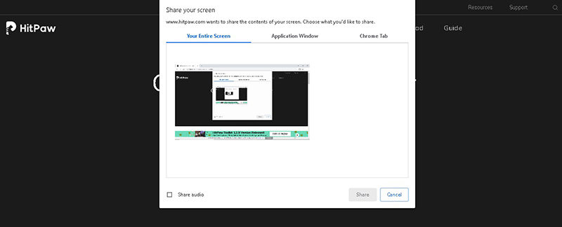 hitpaw online screen recorder