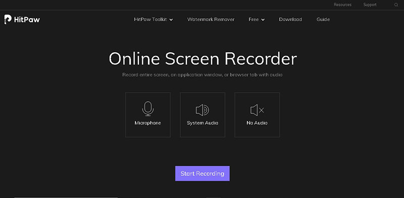 hitpaw online screen recorder