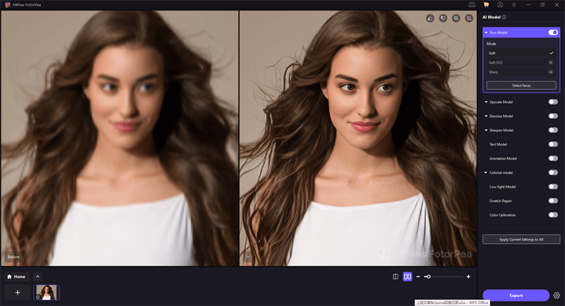 face model