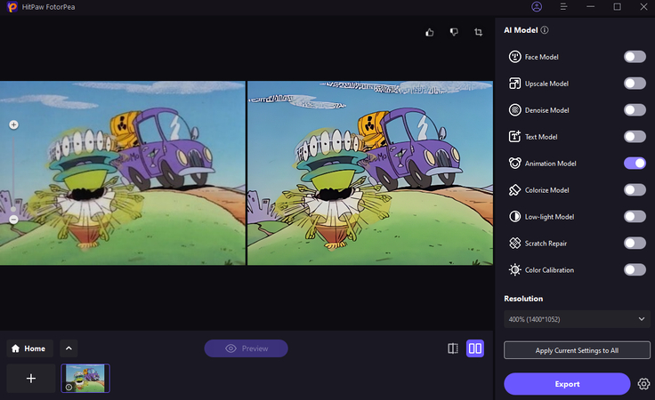 hitpaw fotorpea Animation Model