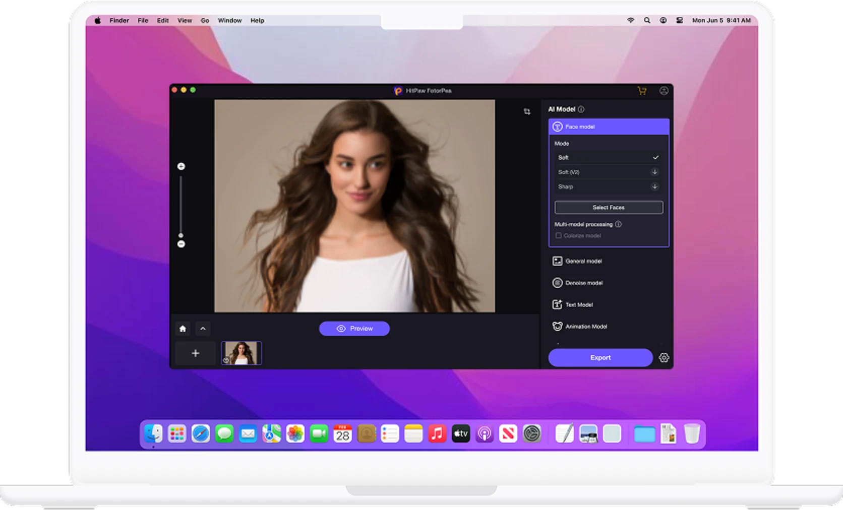 add photo to hitpaw fotorpea on mac to enhance