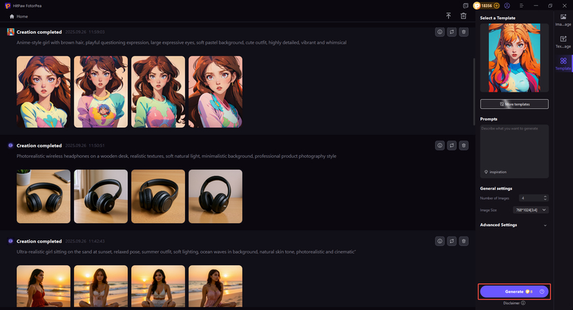 generating AI image style