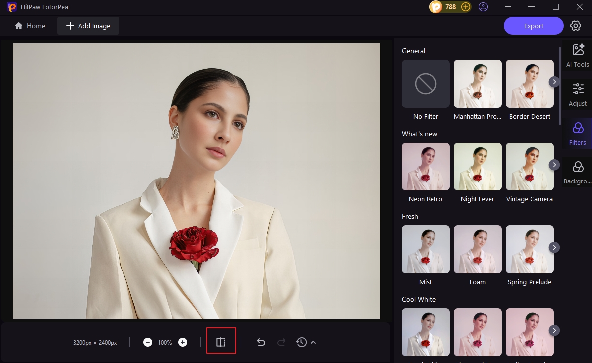 click compare to see difference