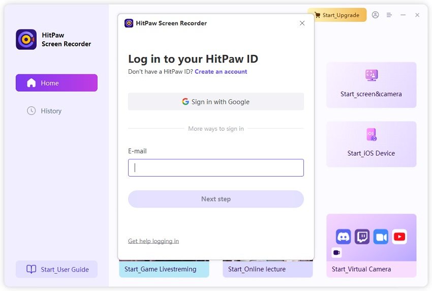 Hitpaw screen