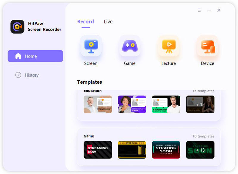 HitPaw Screen Recorder 2.3.0.12 Select-game