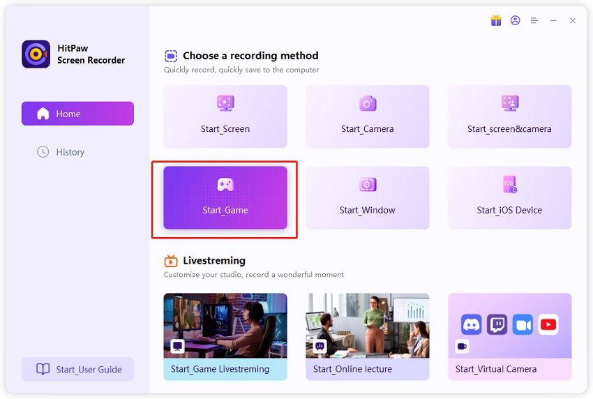 HitPaw Screen Recorder 2.3.0.12 Select-game