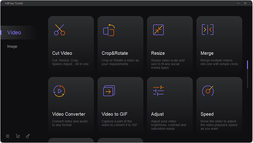 clipchamp video editor alternative-HitPaw Toolkit video editor