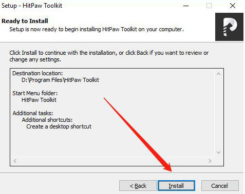 HitPaw Toolkit-click install