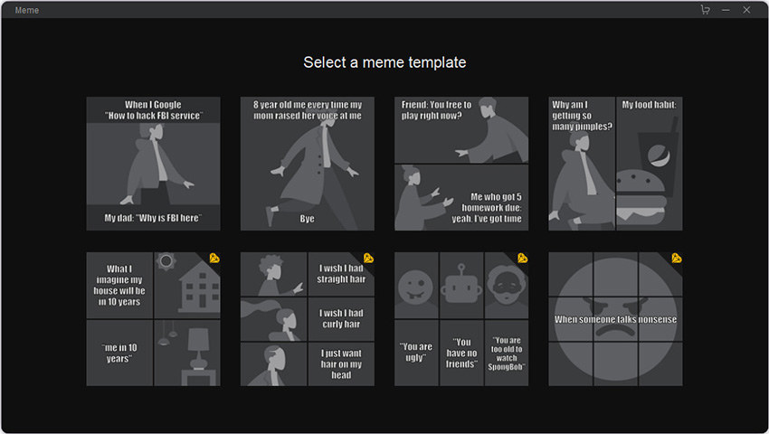 HitPaw Meme Generator Choose Meme