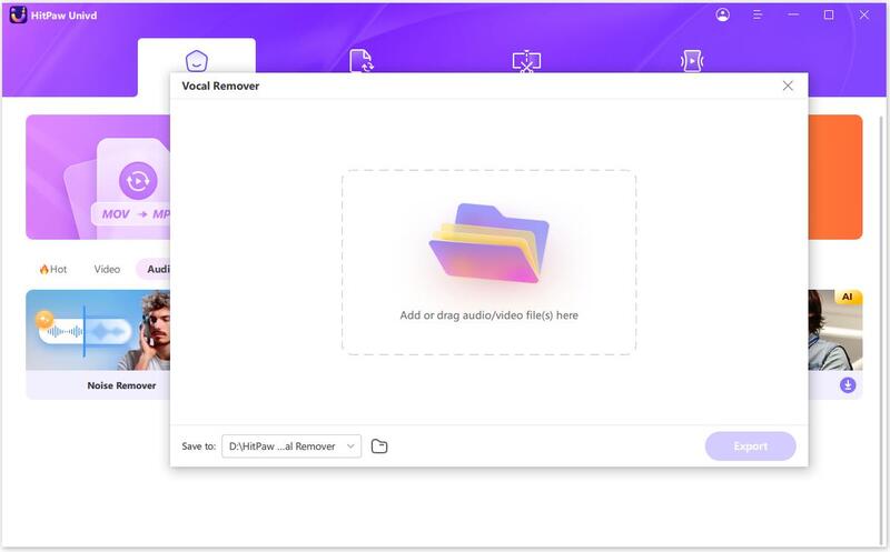 adding your videos to HitPaw Univd