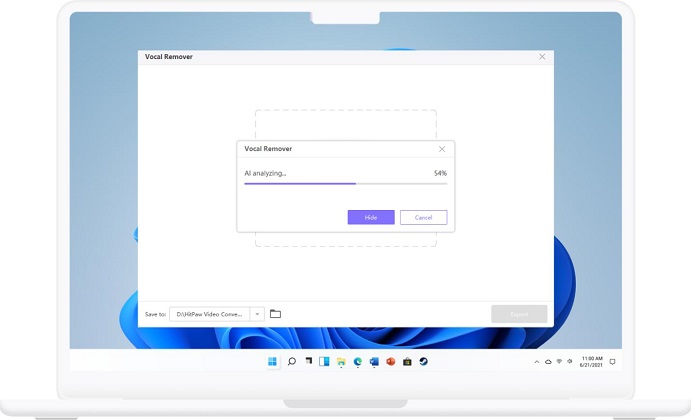 ビデオをオーディオトラックに分離