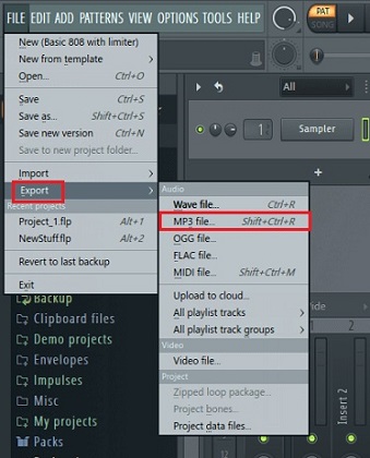 mp3 als ausgabeformat auswählen