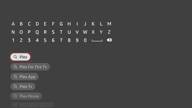 plex-app auf firestick finden