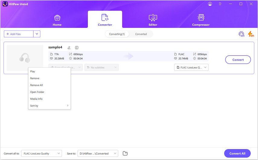 play tta audio files
