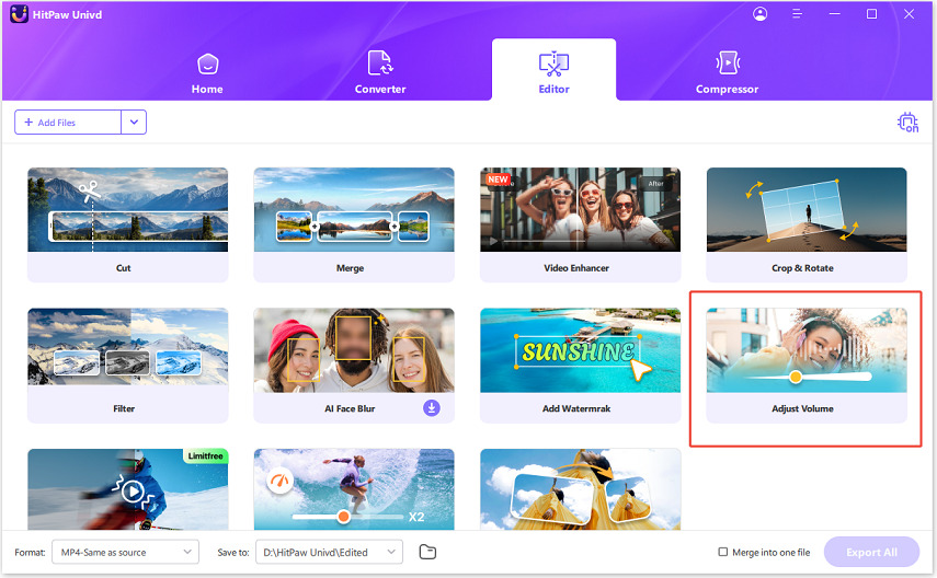 univd 볼륨 변경 접근
