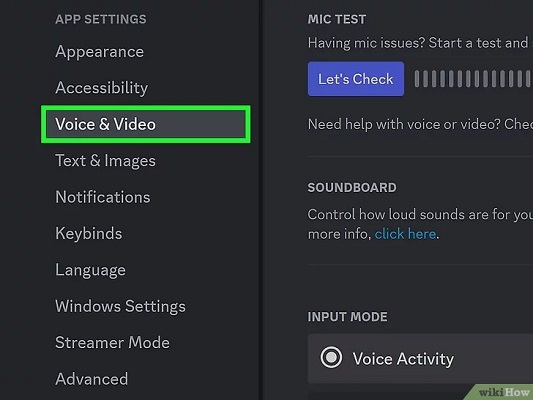 paramètres streaming 