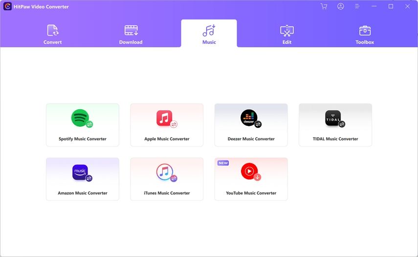 choose hitpaw youtube music converter