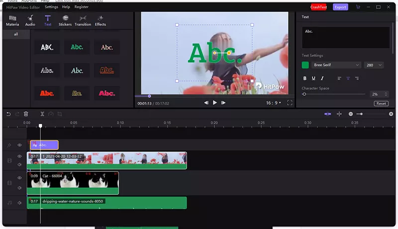adding text