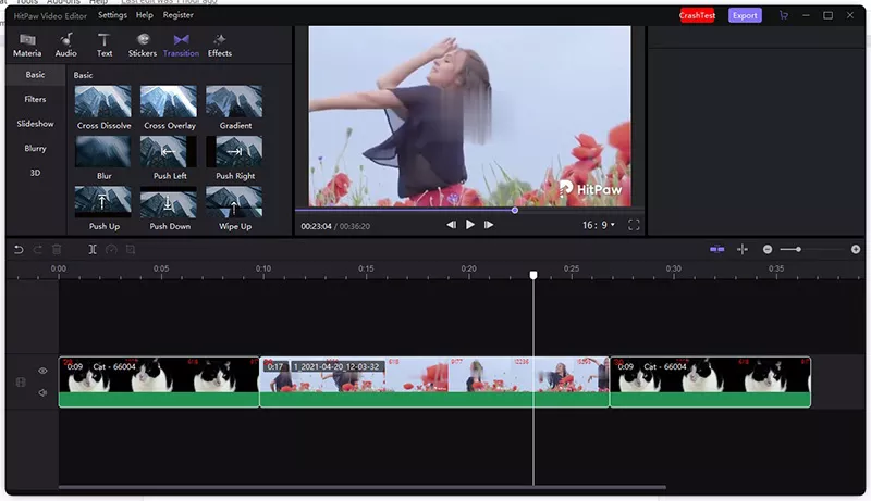 adding transitions