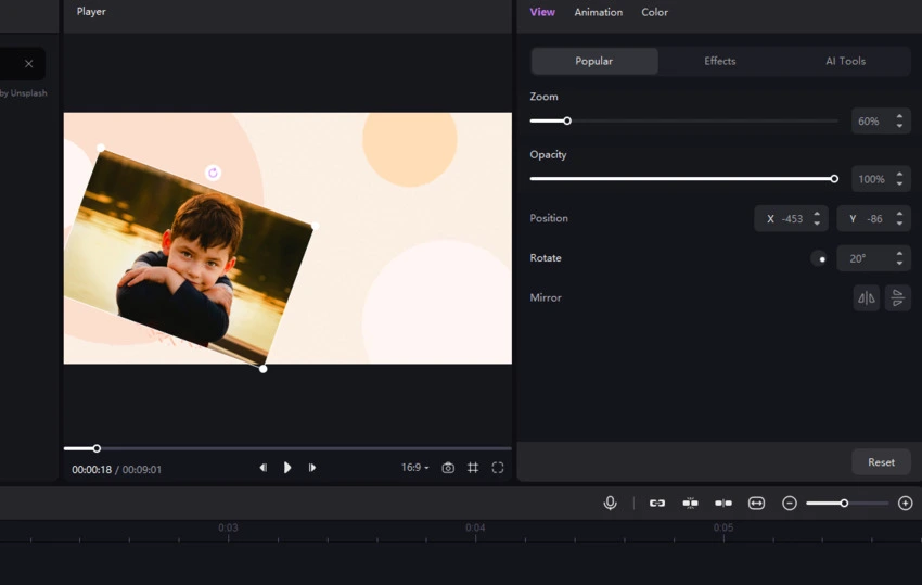 change image position