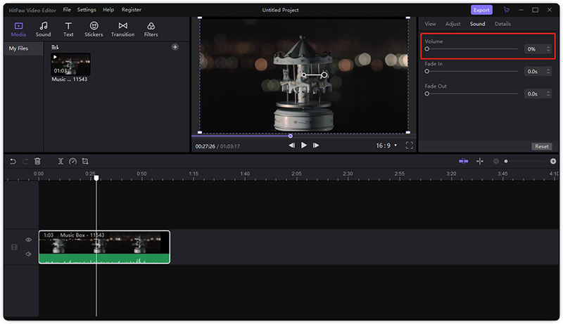 The Best Online Tool to Mute Video-HitPaw Online Video Editor