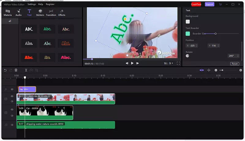 edit text effect