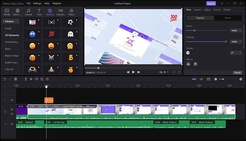HitPaw Video Editor download the new version for mac
