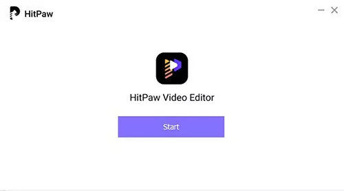 HitPaw video editor to start