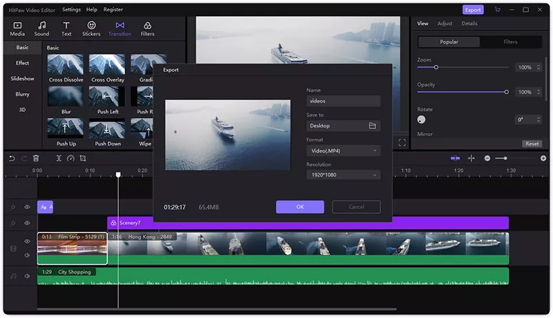 impostazioni di uscita