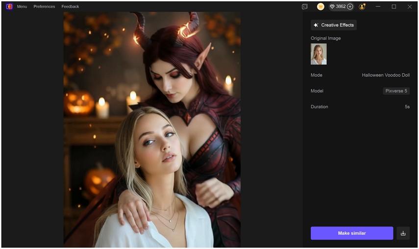 create ai video with samples