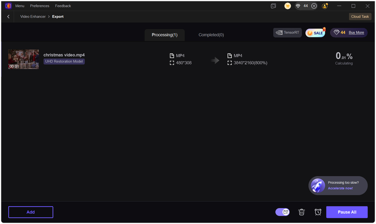 로컬 또는 클라우드로 크리스마스 비디오 내보내기