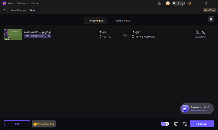 export the improved gif result