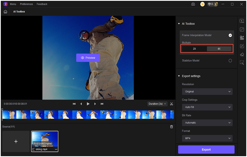 select frame insertion multiple