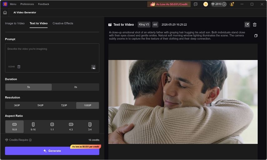 توليد فيديو عيد الأب بالذكاء الاصطناعي
