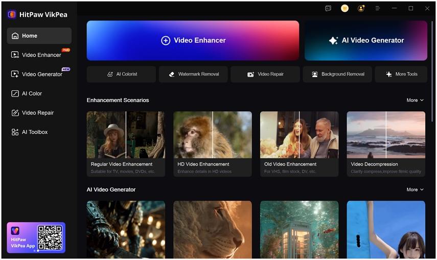 hitpaw vikpea ai video generator feature